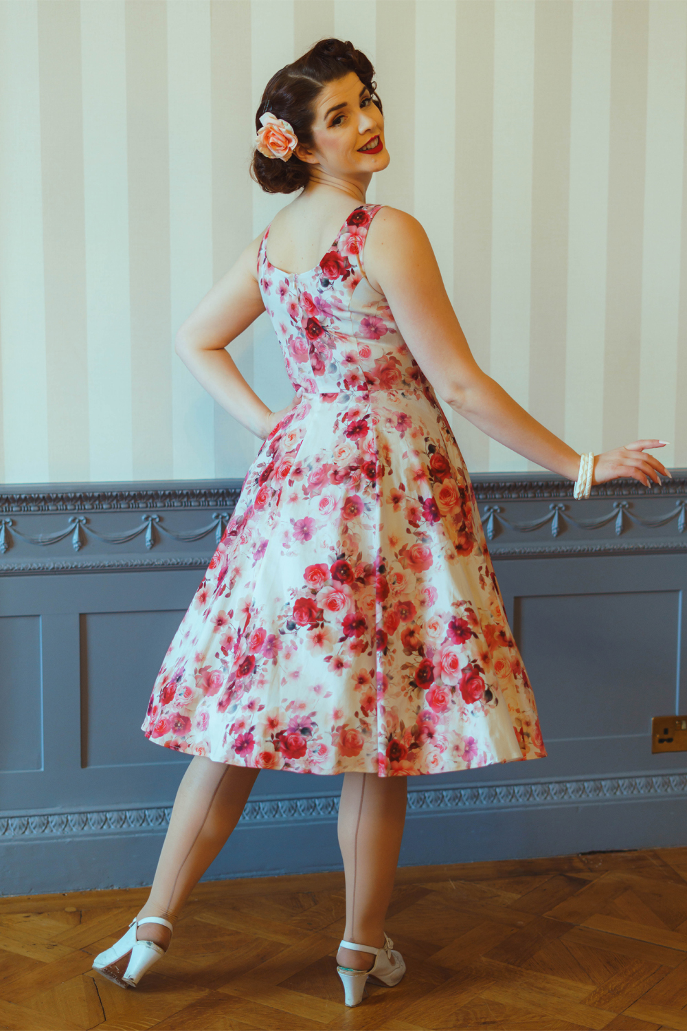 Scarlett Bloom Swing Dress in Extended Sizing